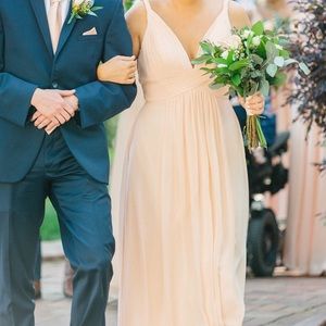 Azazie Maren Chiffon Gown in Peach
